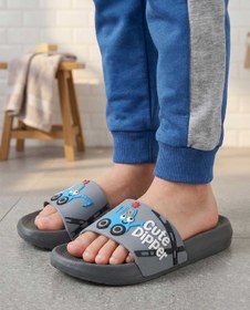 Resim GEZER Erkek Çocuk Yazlık PU Ev Banyo Bahçe Plaj Havuz Günlük Terlik 