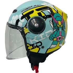 Resim Sway Sw 814 Robot Kıds Light Blue Çocuk Açık Kask Açık Mavi 