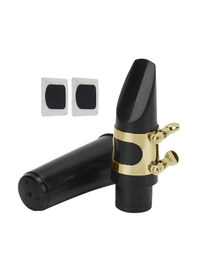 Resim Midex SFR-1530A Alto Saksafon Ağızlık Bek Seti Gold (Bek Bilezik Kamış Ped Kapak) 