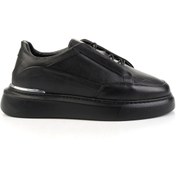Resim Bambi Siyah Hakiki Deri Erkek Sneaker E01082104003 