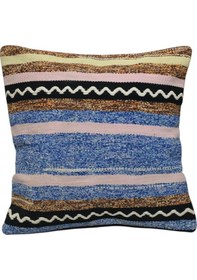 Resim Zehra Abla Halı Yeni El Dokuma Dekoratif Kilim Kırlent Yastık Kılıfı 6439 Çok Renkli 