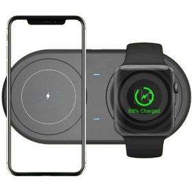 Resim Şarj Aleti Şık Güvenli 2 'si 1 Arada Kablosuz Saat, Kulaklık Telefon Hızlı Çoklu Şarj Etme Aparatı 1 Adet 