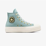 Resim Converse Chuck Taylor All Star Lift Kadın Mavi Platform Sneaker A11495c Mavi 