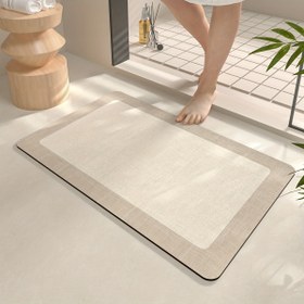 Resim DAJIANG Diatom Çamur Banyo Paspası, Yumuşak Dokuma Polyester, Kaymaz Su Emici Banyo Halısı, Makine Yapımı Dikdörtgen Banyo Paspası, Lastik Alt Tabanlı, Elle Yıkama ile, Makine Yapımı Dikdörtgen Banyo Paspası için 
