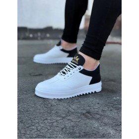 Resim Dh Shoes WG022 Beyaz Siyah Erkek Casual Ayakkabı 