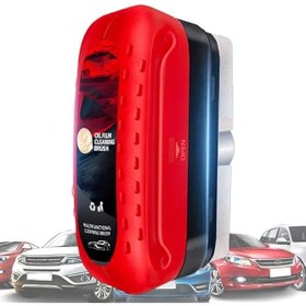 Resim Otomotiv Yağ Film Tabakası Temizleme Fırçası - Anti-Sis Temizleyici Ajan, Yeniden Doldurma Otomobil Yağ Film Temizleyici ile - Net Görüş İçin Ön Cam SUV Kamyon Traktör Araç 