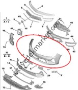 Resim Opel Astra (2022-2024) Ön Tampon (Orijinal) 