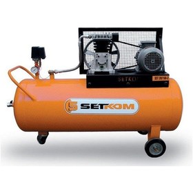 Resim Setkom 30-200-3 Kompresör 200Lt 380V 
