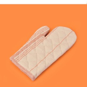 Resim Tarçın Fırın Eldiveni - Ekru / Kiremit - 17x30 Cm Çok Renkli 