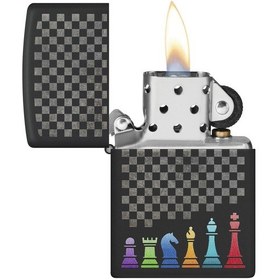 Resim Zippo Çakmak 48662 Chess Pieces Design 