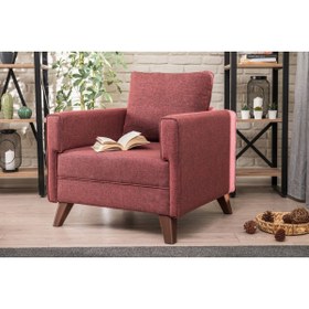 Resim Vivense Bella Soft Tekli Koltuk, Bordo 