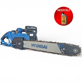 Resim Hyundai HYC200 2000W Elektrikli Ağaç Kesme Uyumlu Motorlu Testere 45 CM Ve Hediye 1 L Zincir Yağı 