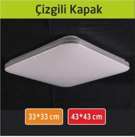 Resim 33x33 Sıva Üstü Çizgili 24w Led Armatür Beyaz 