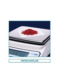 Resim İSOLAB 037.33.001 tartım kağıdı - 100 x 100 mm (250 kağıt) 