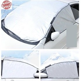 Resim Buz Kar Güneş Koruyucu Yarım Oto Branda Araba Kar Buz Önleyici (528324151) 