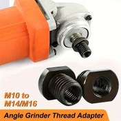 Resim 2 adet Açı Taşlama Makinesi Dönüştürme Adaptörleri - M10'dan M14/M16'ya Metal Konu Adaptörü Seti, Elektrikli El Aletleri için Parlatma Arka Somun Bağlayıcı - Kendin Yap Tutkunları ve Profesyoneller İçin İdeal, Profesyonel Taşlama | Sağlam Metal Tasarım | Yüksek Kaliteli Dişler 