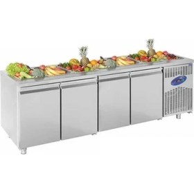 Resim CSA Karacasan 632 Lt Dört Kapılı 700'Lük Havuzlu Saladbar Buzdolabı(304 Çelik) 