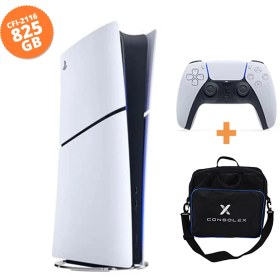 Resim Sony PlayStation 5 Slim Dijital (CFI-2116 Avrupa) 825GB + Tek Kol + ConsoleX Taşıma Çantası 