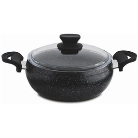 Resim Lavonni 30 Cm Granit Güveç Derin Tencere Siyah 