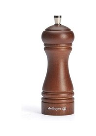 Resim De Buyer Karabiber Değirmeni Ahşap 14 Cm-koyu Kahve 