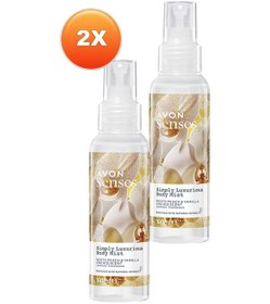 Resim Avon Simply Luxurious Beyaz Şeftali ve Vanilya Orkide Kokulu Vücut Spreyi 100 Ml. İki Simply Luxurious Beyaz Vücut Spreyi 40630150 