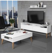 Resim Evdo Best Tv Ünitesi Ve Orta Sehpa Takımı - Beyaz 