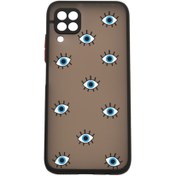 Resim Merwish Huawei P40 Lite Kamera Lens Korumalı Nazar Gözler Desenli Lüx Telefon Kılıfı 