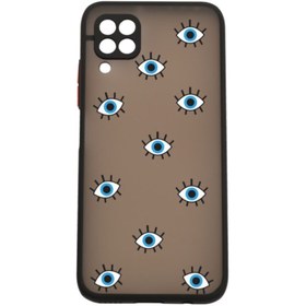 Resim Merwish Huawei P40 Lite Kamera Lens Korumalı Nazar Gözler Desenli Lüx Telefon Kılıfı 