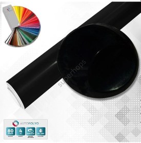 Resim Autofolyo Mat Siyah Folyo 