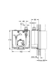 Resim Grohe Euroeco Cosmopolitan E Ankastre Montaj Kutusu 36337001 