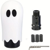 Resim Xuweiwei New Jdm Halloween Ekspresyon Vites Shift Beyaz Araç İç Modifikasyon Aksesuar 