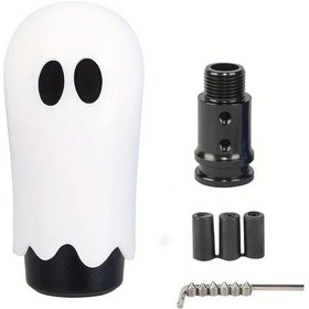 Resim Xuweiwei New Jdm Halloween Ekspresyon Vites Shift Beyaz Araç İç Modifikasyon Aksesuar 