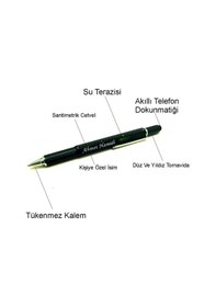 Resim Mühendis Kalemi Tornavida Su Terazi Cetvel Kişiye Özel Kalem 