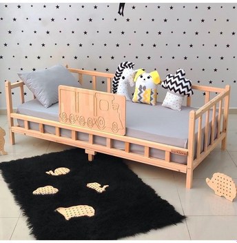 Masifart_Mobilya Masifart Opalus Çift Kişilik Ahşap Karyola Klasik Ahşap Yatak Baş