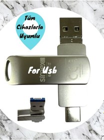 Resim iPhone Flash Bellek Apple Uyumlu iOS 64 Gb Otg Usb Type C Flash Bellek Disk Pc 