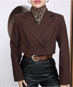 Resim VESS MODA Kadın Crop Blazer Ceket 