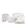 Resim Korkmaz A8453 Bone Selection 60 Parça Kare Yemek Takımı 
