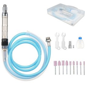 Resim Lemestar Hava Hortumlu 1/4 İnç Pnömatik Kalem Taşlama Makinesi - Zımpara, Parlatma, Gravü,çok Renkli 