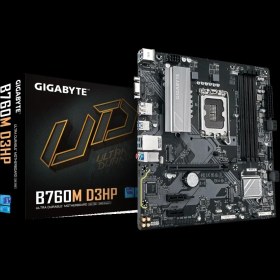 Resim Gigabyte Gıgabyte B760M D3HP Ddr5, 4xddr5, 2xm.2, Dp, Hdmı, Vga, 12-13.14.nesil, LGA1700 Soket, Anakart 