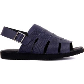 Resim Sail Laker's Lacivert Deri Erkek Sandalet 