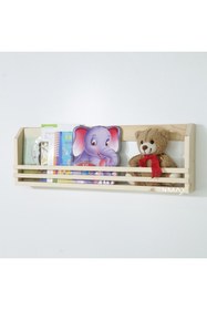 Resim Shopkutuk Ahşap Montessori Çocuk Odası Bebek Odası Kitaplık Duvar Rafı 