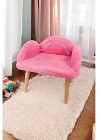 Resim Çocuk Sandalyesi, Pembe Rengi, Çocuk Pufu , Sırtlı Puf , Çocuk Puf, Çocuk Dinleme Koltuğu Pembexhfhf 