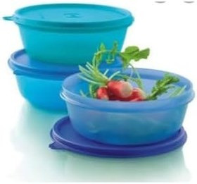 Resim Tupperware Üç Şekerpare Saklama Kabı 600 Mlx3 Lü Mavi 