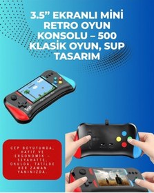 Resim Ceylan Adam 500 Retro Oyunlu Taşınabilir El Konsolu X7m Modeli 