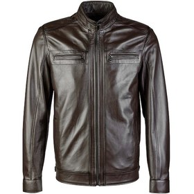 Resim Tamer Tanca Erkek Hakiki Deri Kahverengi Deri Mont 974 Tt-01 Erk Derımont Y23 Fındık Dr Koyu Kahverengi 