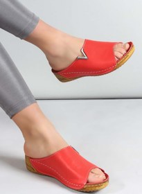 Resim Fast Step Hakiki Deri Kadın Düz Terlik 972ZA211 