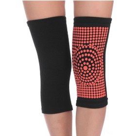 Resim Monyee Siyah L Beden Nylon-spandex Otomatik Isıtıcı Kısa Knee Pad Siyah 