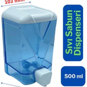 Resim Wespa Plastik Şeffaf Sıvı Sabun Dispenseri 500 ml. x 20 Adet 