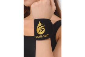 Resim Sauna Suit Ayarlanabilir Sıcak Tutan Ağrı Önleyici Neopren Sporcu Bilek Bandı 