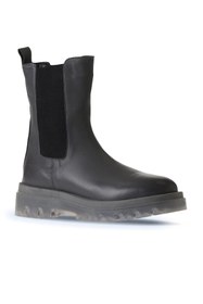 Resim Bueno Shoes Gri Deri Kadın Dolgu Topuklu Bot 01wv1510 